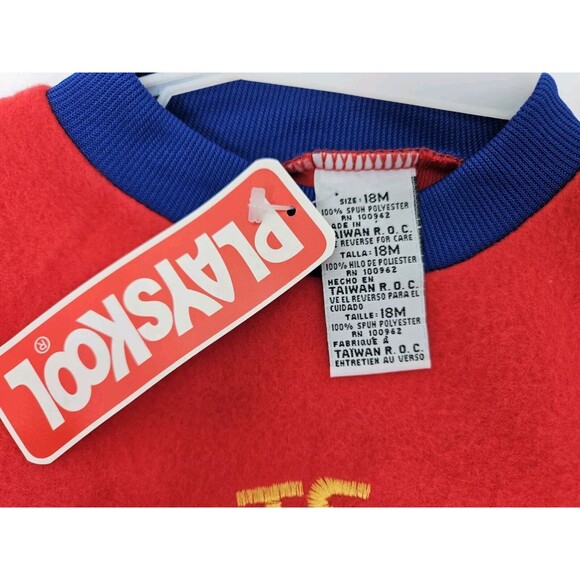 Vtg 1996 NWT Playskool Toddler Sweatshirt & Pants Set 18 Months, Sports League - Picture 3 of 9